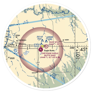 Hunt Field (SD47) VFR Sectional Sticker (30 mile)