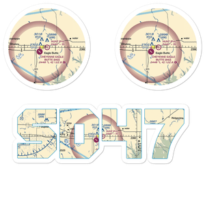Hunt Field (SD47) VFR Sectional Sticker Pack