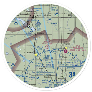 Jensen Airport (SD46) VFR Sectional Sticker (30 mile)