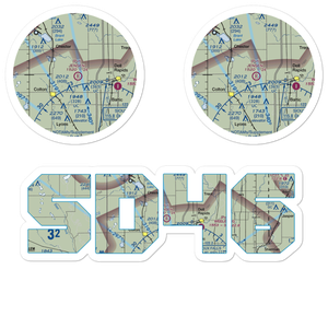 Jensen Airport (SD46) VFR Sectional Sticker Pack