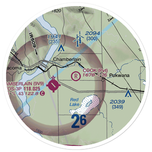 Cook Field (SD44) VFR Sectional Sticker (20 mile)