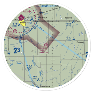 Ingle Airport (SD43) VFR Sectional Sticker (30 mile)