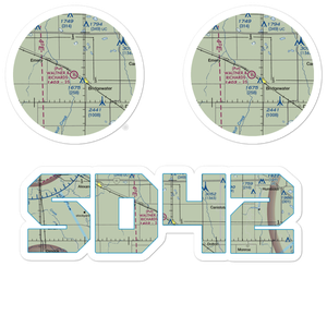 Waltner & Richards Airport (SD42) VFR Sectional Sticker Pack
