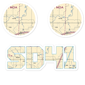 Shambo Ranch Airport (SD41) VFR Sectional Sticker Pack