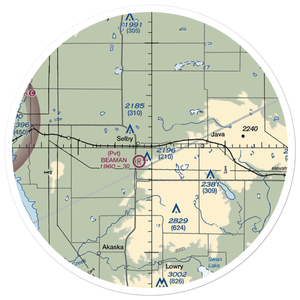 Fiedler Airport (SD37) VFR Sectional Sticker (30 mile)