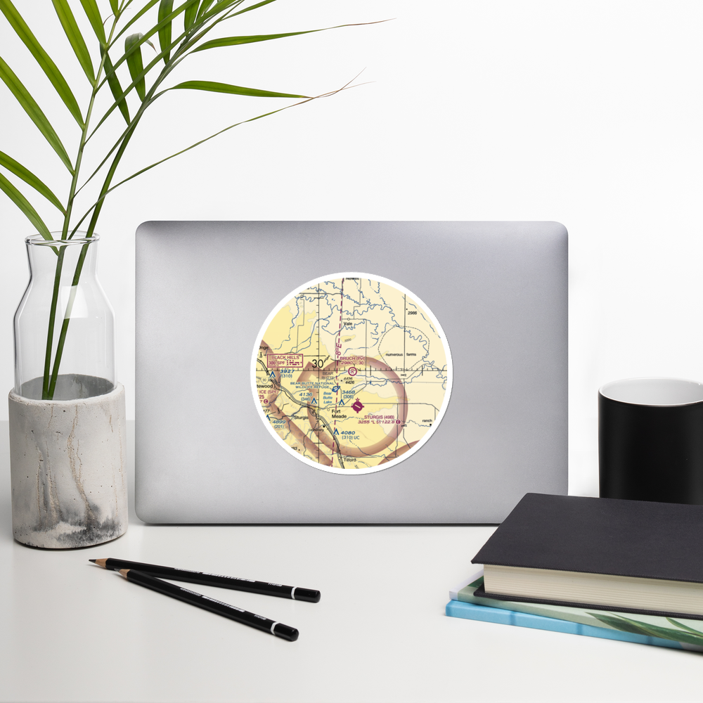 Bruch Airfield (SD35) VFR Sectional Sticker (30 mile) 