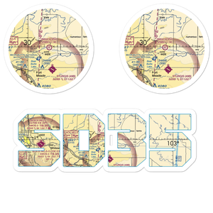 Bruch Airfield (SD35) VFR Sectional Sticker Pack