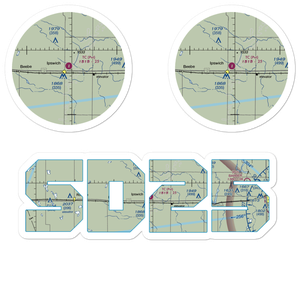 Rappe Field (SD25) VFR Sectional Sticker Pack
