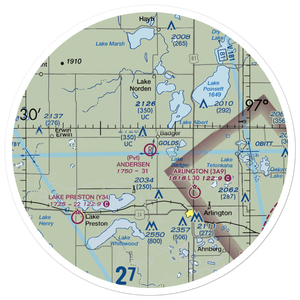 Andersen Farms Airport (SD19) VFR Sectional Sticker (30 mile)