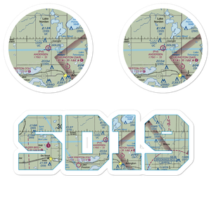 Andersen Farms Airport (SD19) VFR Sectional Sticker Pack