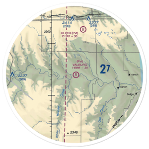 Valburg Ranch Airport (SD14) VFR Sectional Sticker (30 mile)