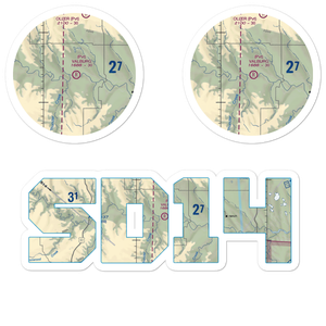 Valburg Ranch Airport (SD14) VFR Sectional Sticker Pack
