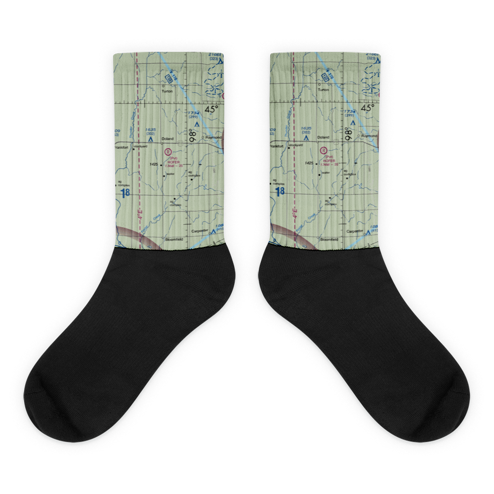 Hofer Private Airport (SD13) VFR Sectional Socks 