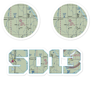 Hofer Private Airport (SD13) VFR Sectional Sticker Pack