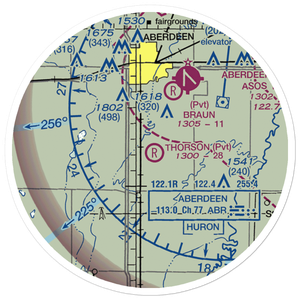 Thorson Airfield (SD05) VFR Sectional Sticker (20 mile)