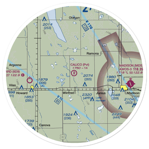 Calico Field (SD03) VFR Sectional Sticker (30 mile)