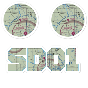 Mj Aviation I Airport (SD01) VFR Sectional Sticker Pack