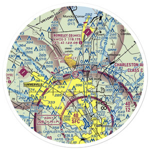 Mount Holly Airport (SC98) VFR Sectional Sticker (30 mile)