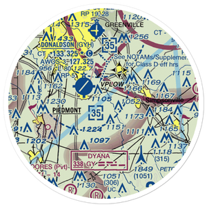 Riverbend Airpark (SC97) VFR Sectional Sticker (20 mile)