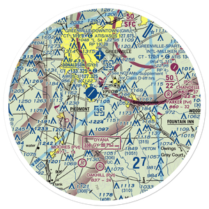 Riverbend Airpark (SC97) VFR Sectional Sticker (30 mile)