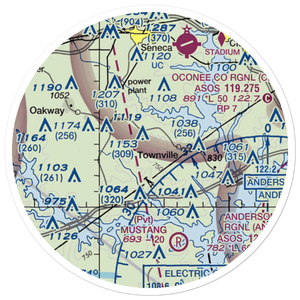 Tokeena Air Park (SC96) VFR Sectional Sticker (20 mile)