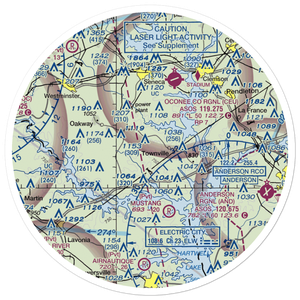 Tokeena Air Park (SC96) VFR Sectional Sticker (30 mile)