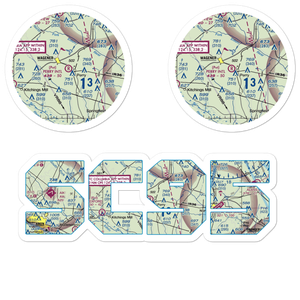 Perry International Airport (SC95) VFR Sectional Sticker Pack