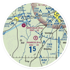 Rambos Field (SC92) VFR Sectional Sticker (20 mile)