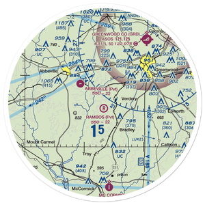 Rambos Field (SC92) VFR Sectional Sticker (30 mile)