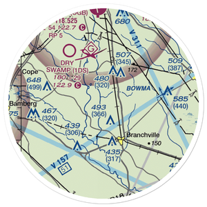 Bell's Branch Airport (SC91) VFR Sectional Sticker (20 mile)