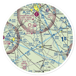 Bell's Branch Airport (SC91) VFR Sectional Sticker (30 mile)