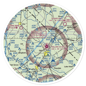 Price Airport (SC89) VFR Sectional Sticker (30 mile)