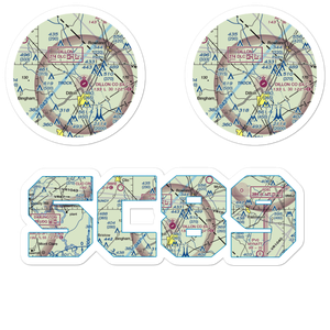 Price Airport (SC89) VFR Sectional Sticker Pack