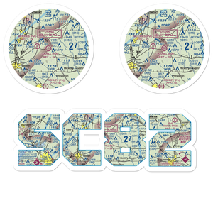 Oakhill Airpark (SC82) VFR Sectional Sticker Pack