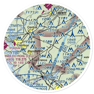 Anderson Airport (SC80) VFR Sectional Sticker (20 mile)