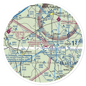 Bermuda High Gliderport (SC79) VFR Sectional Sticker (30 mile)