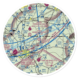 Unity Aerodrome (SC76) VFR Sectional Sticker (30 mile)