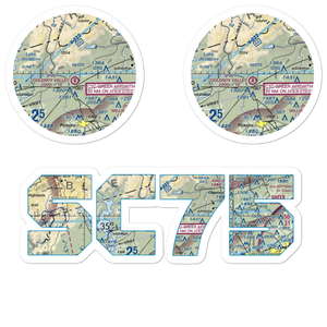 Oolenoy Valley Airport (SC75) VFR Sectional Sticker Pack