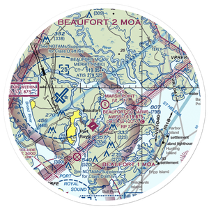 Marsh Point Airport (SC74) VFR Sectional Sticker (30 mile)