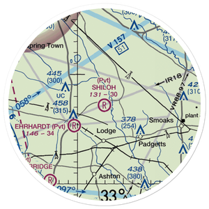 Shiloh Plantation Airport (SC69) VFR Sectional Sticker (20 mile)