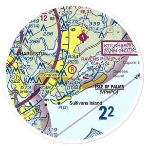 Raven's Run Airport (SC65) VFR Sectional Sticker (20 mile)