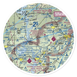 Oakview Airport (SC52) VFR Sectional Sticker (30 mile)