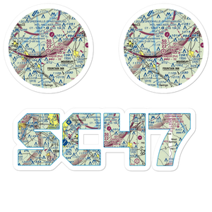 Parker Field (SC47) VFR Sectional Sticker Pack