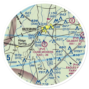 House Movers Field (SC46) VFR Sectional Sticker (20 mile)