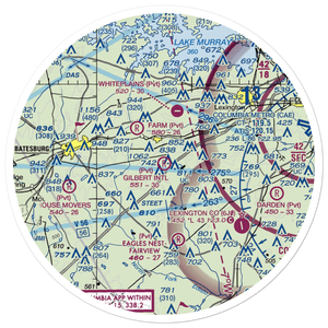 Gilbert International Airport (SC45) VFR Sectional Sticker (30 mile)