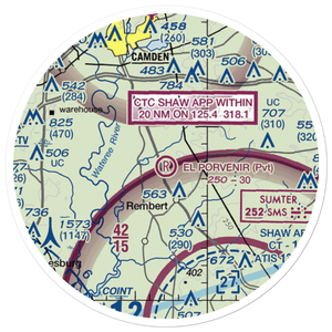 El Porvenir Airpark (SC44) VFR Sectional Sticker (20 mile)