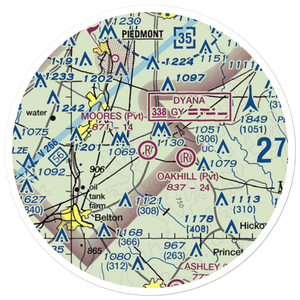 Moore's Field (SC43) VFR Sectional Sticker (20 mile)