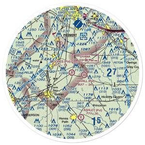 Moore's Field (SC43) VFR Sectional Sticker (30 mile)