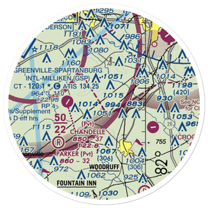 Green Pond Airport (SC39) VFR Sectional Sticker (20 mile)