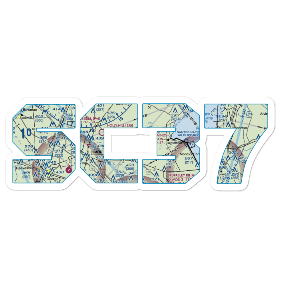 Crosswinds-Wilson Private Airport (SC37) VFR Sectional Sticker 